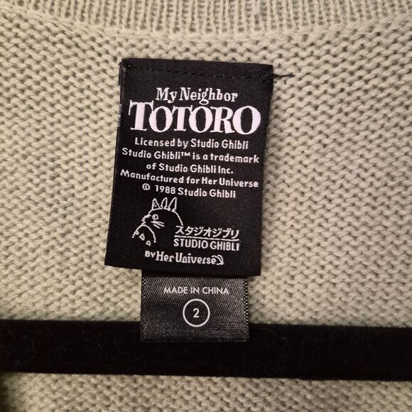 Green Totoro Cardigan - Picture 3 of 4